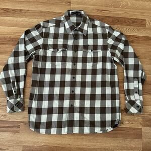 Rocawear Men Multicolor Plaid Long Sleeves Button Front Shirt Size M
